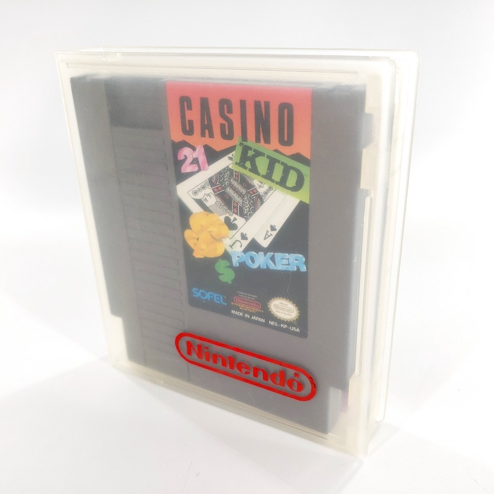 Casino Kid Poker Nintendo NES Authentic w/ Manual & Case Tested & Works - Picture 12 of 13